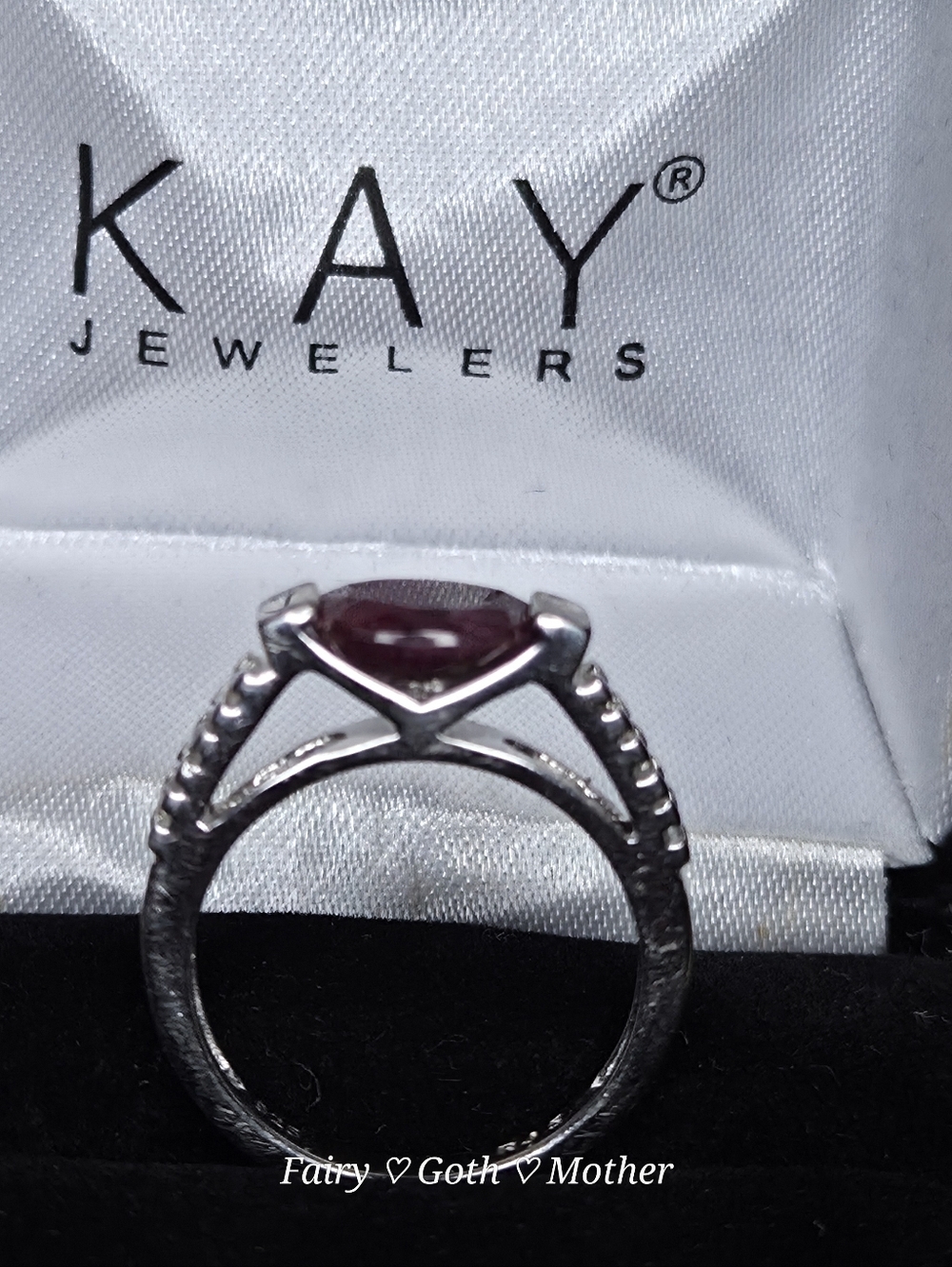 Kay Jewelers Vintage-Inspired Natural Ruby & Diamond Ring - Picture 4 of 13